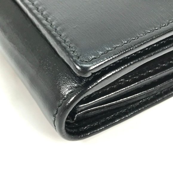 GUCCI 621891 Horsebit Medium wallet Folded wallet Leather Black - Picture 15 of 16